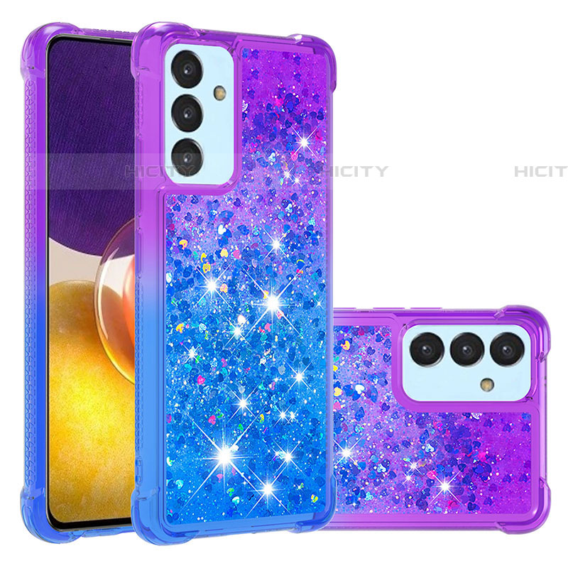 Custodia Silicone Cover Morbida Bling-Bling S02 per Samsung Galaxy A25 5G Viola