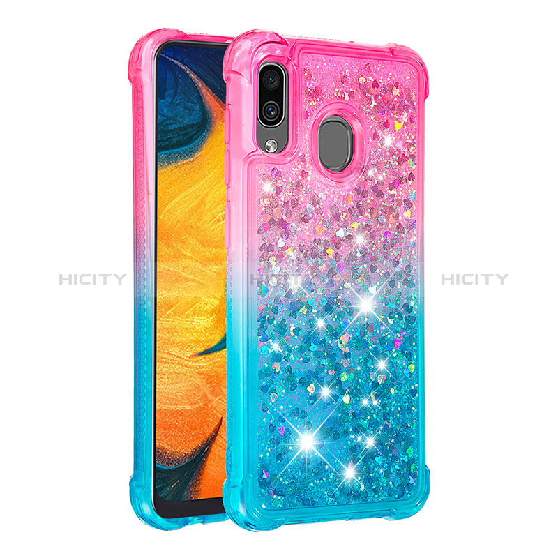 Custodia Silicone Cover Morbida Bling-Bling S02 per Samsung Galaxy A30