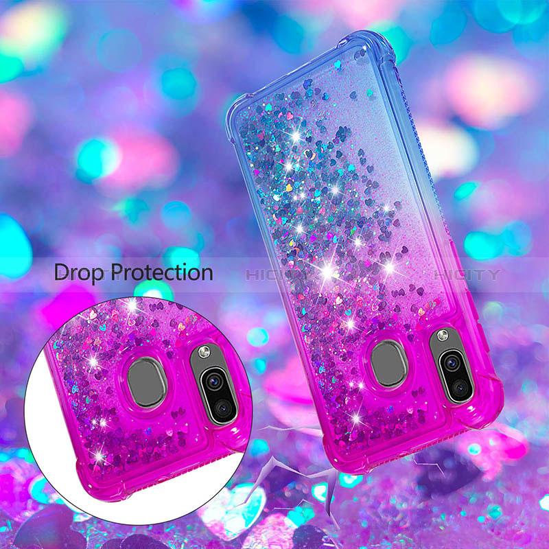 Custodia Silicone Cover Morbida Bling-Bling S02 per Samsung Galaxy A30