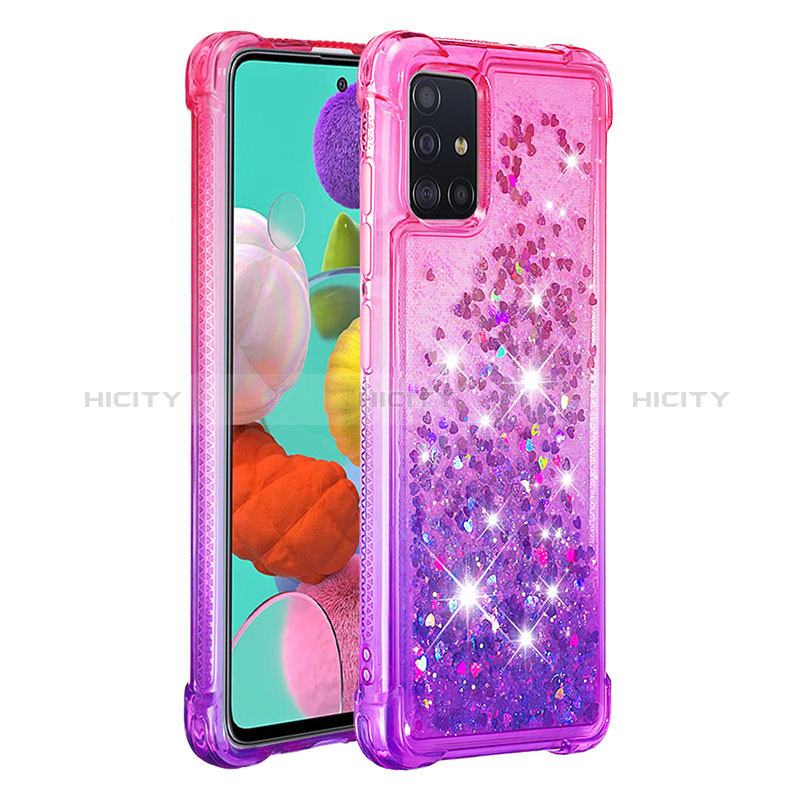 Custodia Silicone Cover Morbida Bling-Bling S02 per Samsung Galaxy A51 4G