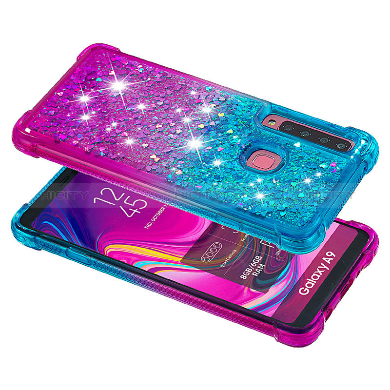 Custodia Silicone Cover Morbida Bling-Bling S02 per Samsung Galaxy A9 Star Pro