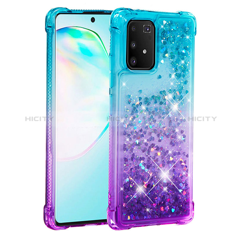 Custodia Silicone Cover Morbida Bling-Bling S02 per Samsung Galaxy A91