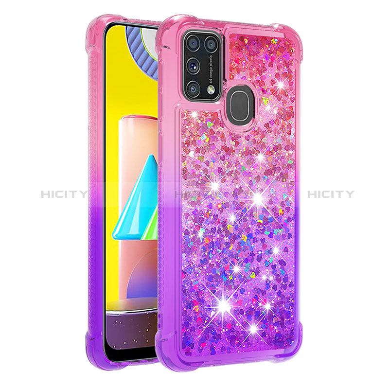 Custodia Silicone Cover Morbida Bling-Bling S02 per Samsung Galaxy M21s