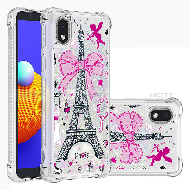 Custodia Silicone Cover Morbida Bling-Bling S03 per Samsung Galaxy A01 Core