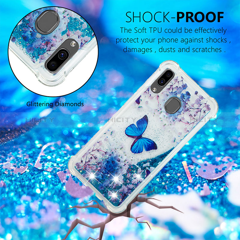 Custodia Silicone Cover Morbida Bling-Bling S03 per Samsung Galaxy A20