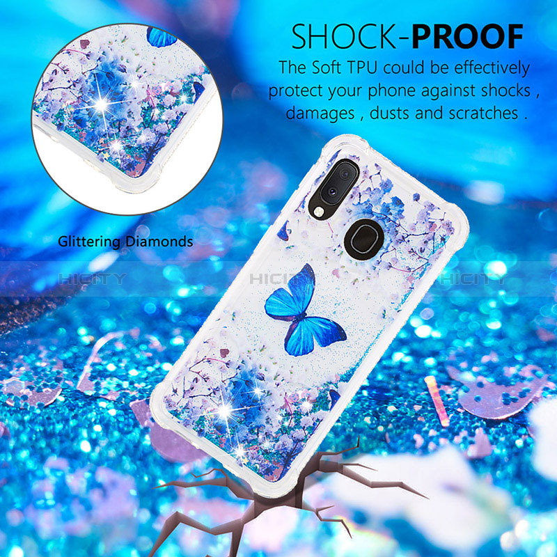 Custodia Silicone Cover Morbida Bling-Bling S03 per Samsung Galaxy A20e