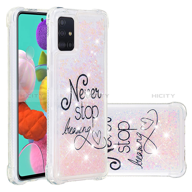 Custodia Silicone Cover Morbida Bling-Bling S03 per Samsung Galaxy A51 4G