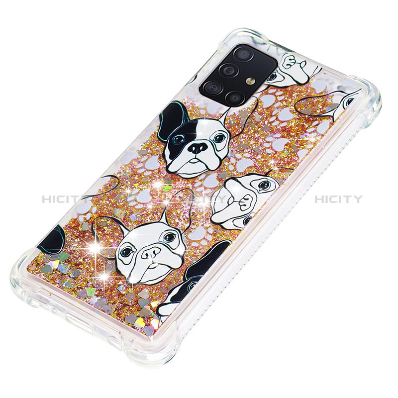 Custodia Silicone Cover Morbida Bling-Bling S03 per Samsung Galaxy A51 5G