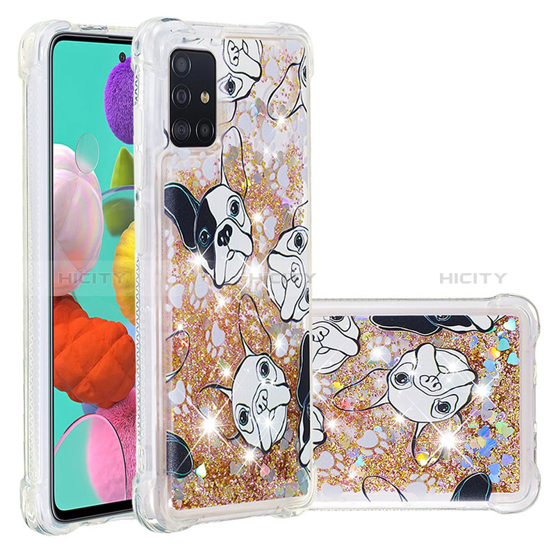 Custodia Silicone Cover Morbida Bling-Bling S03 per Samsung Galaxy A51 5G