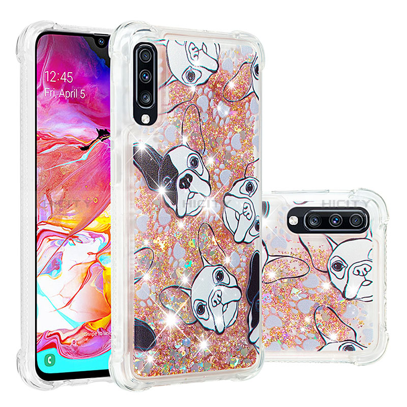 Custodia Silicone Cover Morbida Bling-Bling S03 per Samsung Galaxy A70