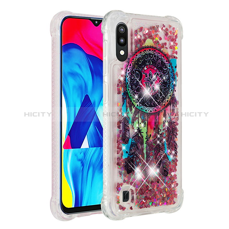 Custodia Silicone Cover Morbida Bling-Bling S03 per Samsung Galaxy M10 Multicolore