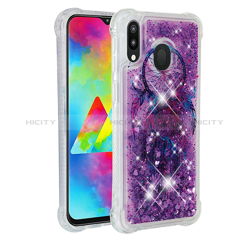 Custodia Silicone Cover Morbida Bling-Bling S03 per Samsung Galaxy M20