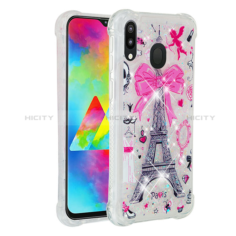 Custodia Silicone Cover Morbida Bling-Bling S03 per Samsung Galaxy M20