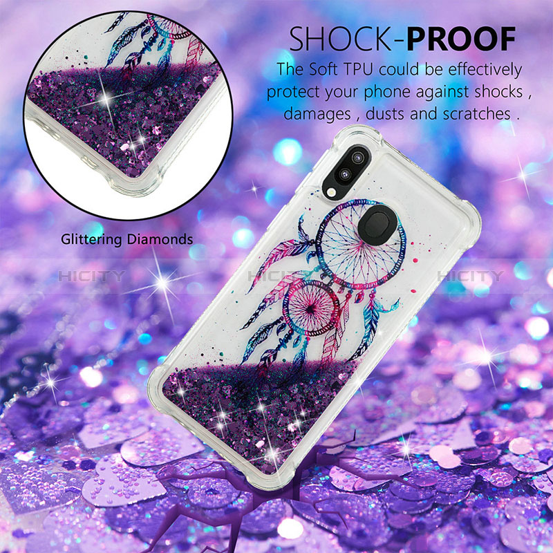 Custodia Silicone Cover Morbida Bling-Bling S03 per Samsung Galaxy M20