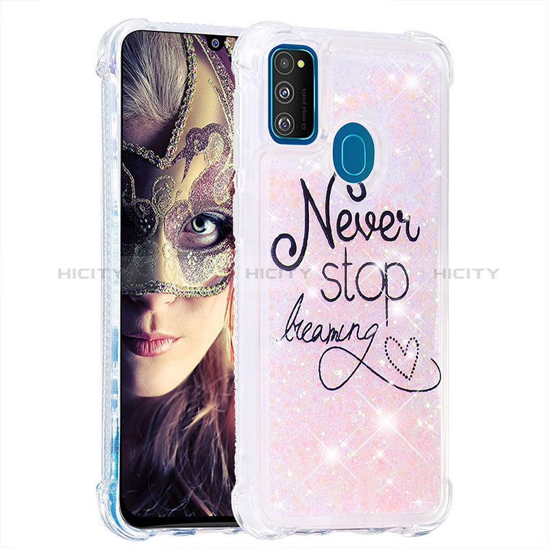 Custodia Silicone Cover Morbida Bling-Bling S03 per Samsung Galaxy M30s