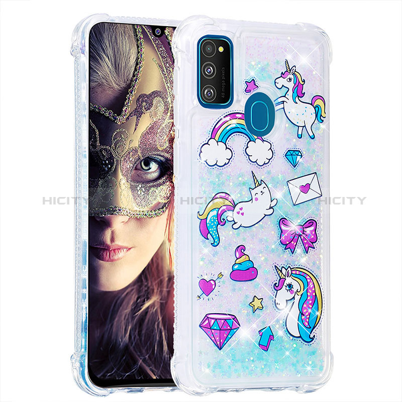 Custodia Silicone Cover Morbida Bling-Bling S03 per Samsung Galaxy M30s