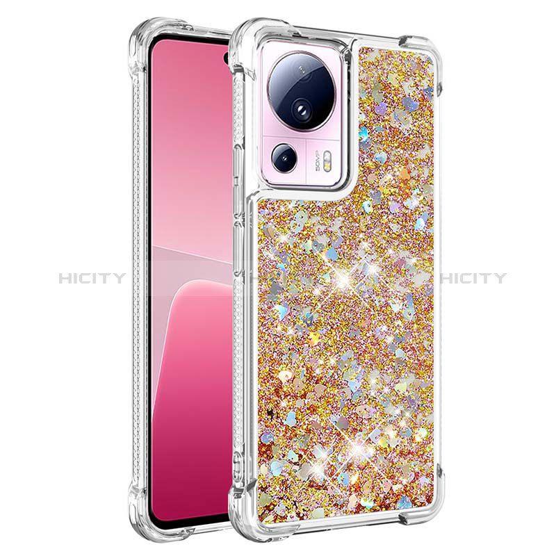 Custodia Silicone Cover Morbida Bling-Bling S03 per Xiaomi Mi 12 Lite NE 5G Oro