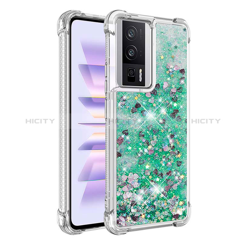 Custodia Silicone Cover Morbida Bling-Bling S03 per Xiaomi Redmi K60 5G Verde