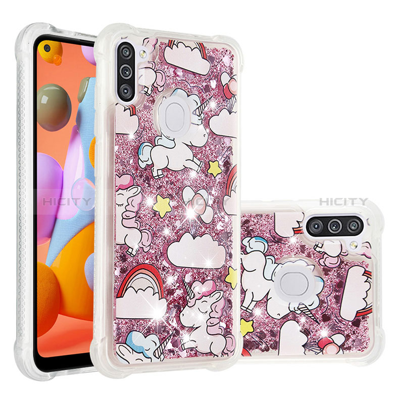 Custodia Silicone Cover Morbida Bling-Bling S04 per Samsung Galaxy A11