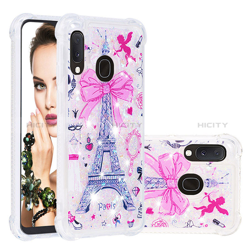 Custodia Silicone Cover Morbida Bling-Bling S04 per Samsung Galaxy A20e