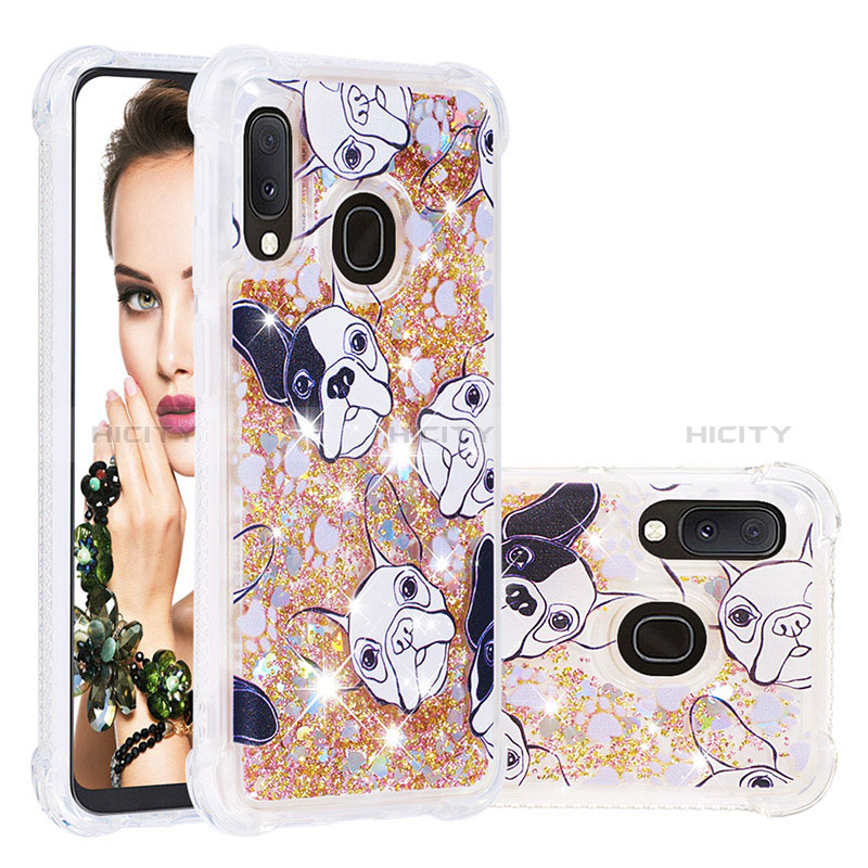 Custodia Silicone Cover Morbida Bling-Bling S04 per Samsung Galaxy A20e