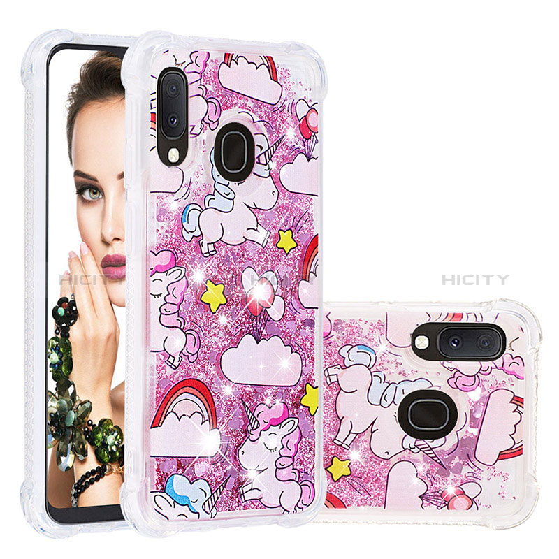 Custodia Silicone Cover Morbida Bling-Bling S04 per Samsung Galaxy A20e