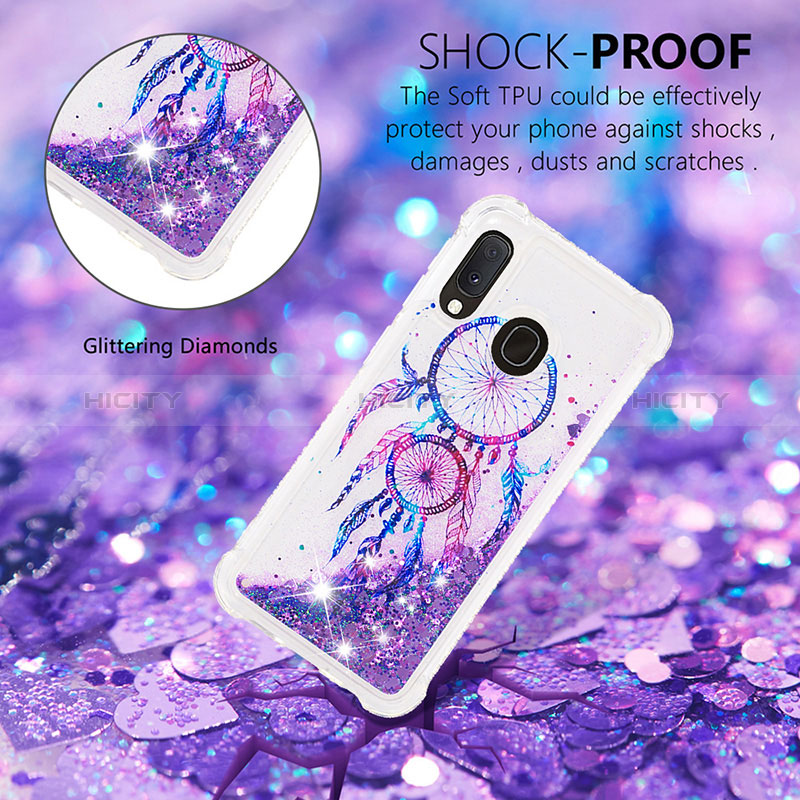 Custodia Silicone Cover Morbida Bling-Bling S04 per Samsung Galaxy A20e