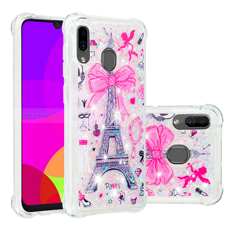 Custodia Silicone Cover Morbida Bling-Bling S04 per Samsung Galaxy A30