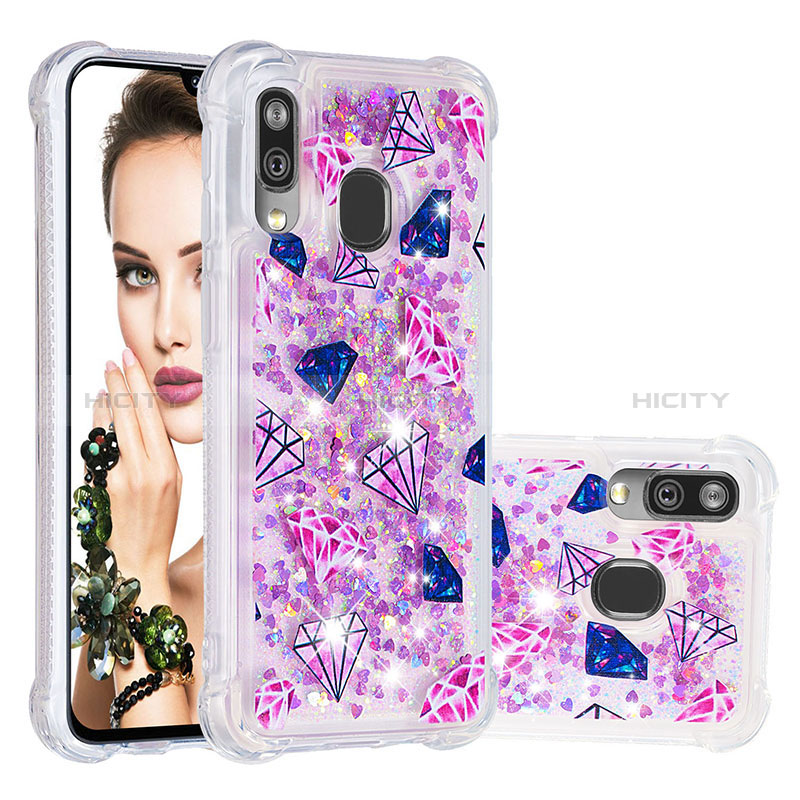 Custodia Silicone Cover Morbida Bling-Bling S04 per Samsung Galaxy A40