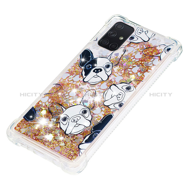 Custodia Silicone Cover Morbida Bling-Bling S04 per Samsung Galaxy A71 5G