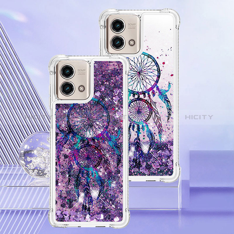 Custodia Silicone Cover Morbida Bling-Bling YB1 per Motorola Moto G Stylus (2023) 5G Viola