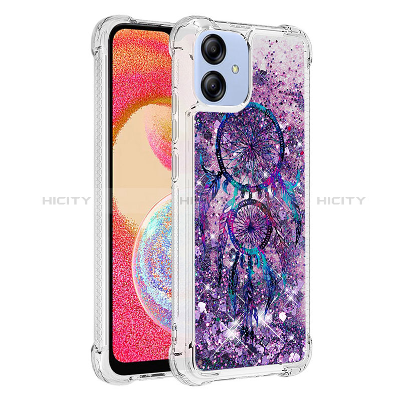 Custodia Silicone Cover Morbida Bling-Bling YB1 per Samsung Galaxy A04 4G Viola