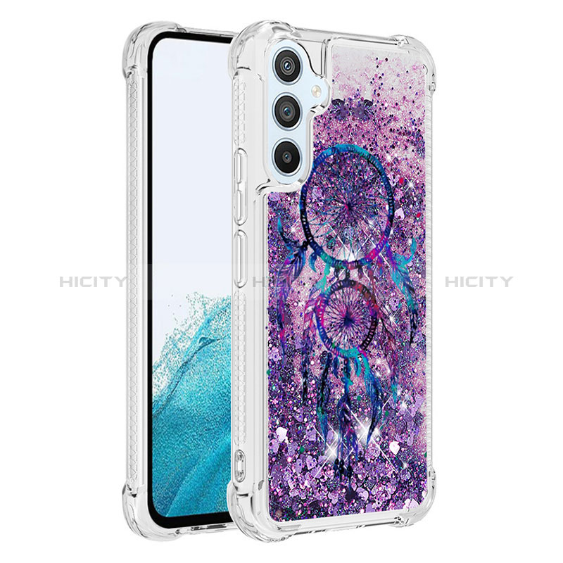 Custodia Silicone Cover Morbida Bling-Bling YB1 per Samsung Galaxy A54 5G Viola