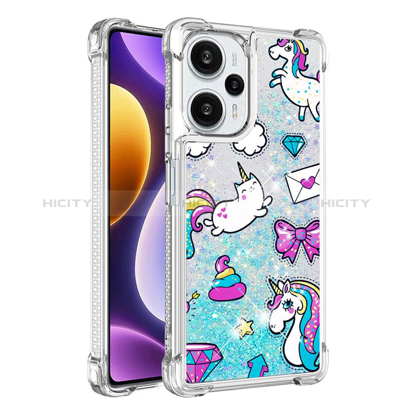 Custodia Silicone Cover Morbida Bling-Bling YB1 per Xiaomi Redmi Note 12 Turbo 5G