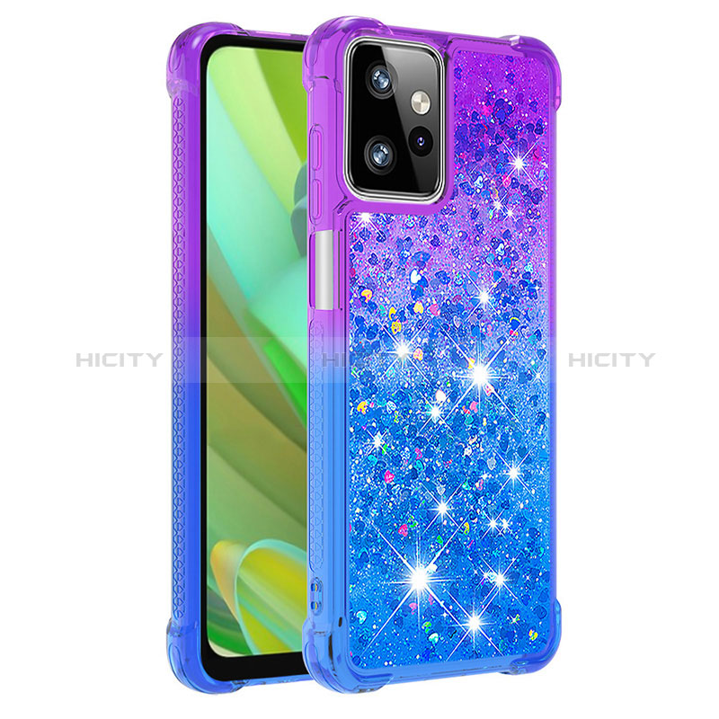 Custodia Silicone Cover Morbida Bling-Bling YB2 per Motorola Moto G Power 5G (2023) Viola