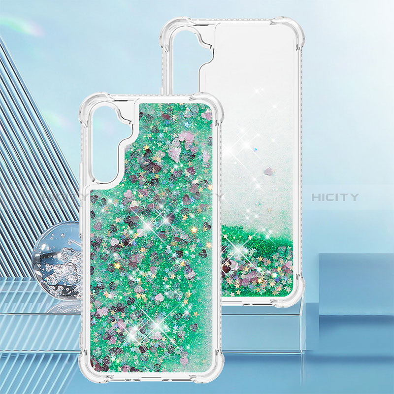 Custodia Silicone Cover Morbida Bling-Bling YB3 per Samsung Galaxy A34 5G Verde