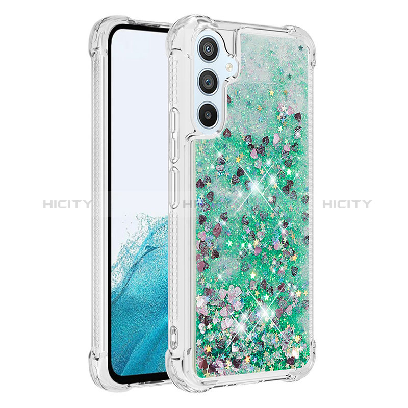 Custodia Silicone Cover Morbida Bling-Bling YB3 per Samsung Galaxy A54 5G Verde