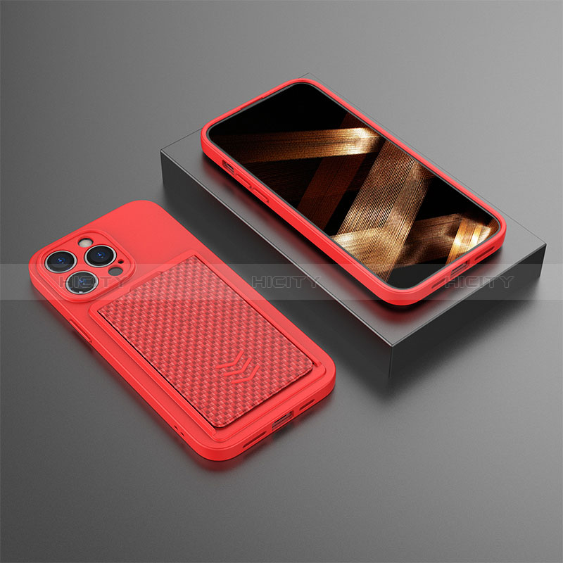 Custodia Silicone Cover Morbida KC1 per Apple iPhone 13 Pro Rosso