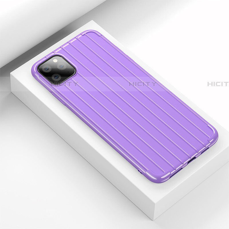 Custodia Silicone Cover Morbida Line C01 per Apple iPhone 11 Pro Max Viola