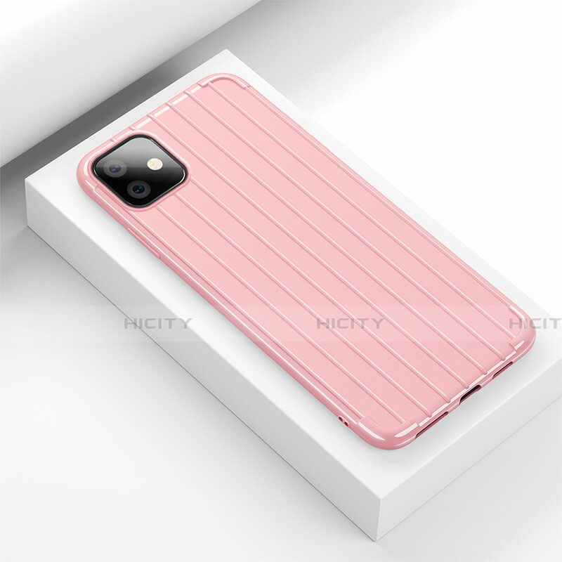 Custodia Silicone Cover Morbida Line C01 per Apple iPhone 11 Rosa