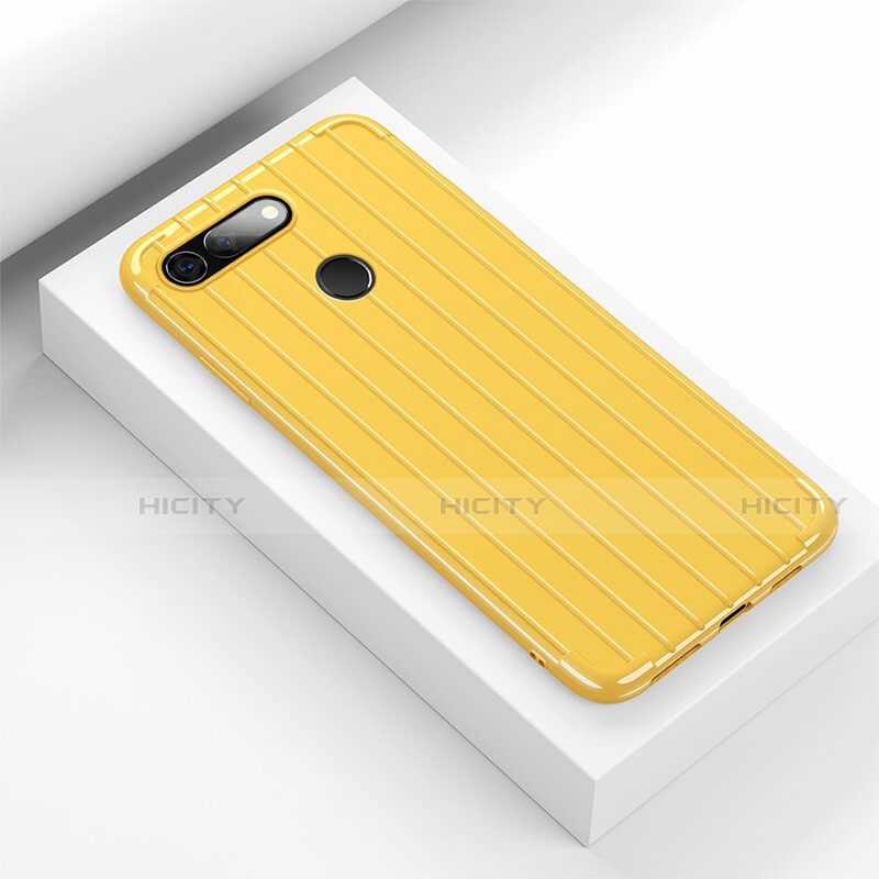 Custodia Silicone Cover Morbida Line C01 per Huawei Honor V20 Giallo