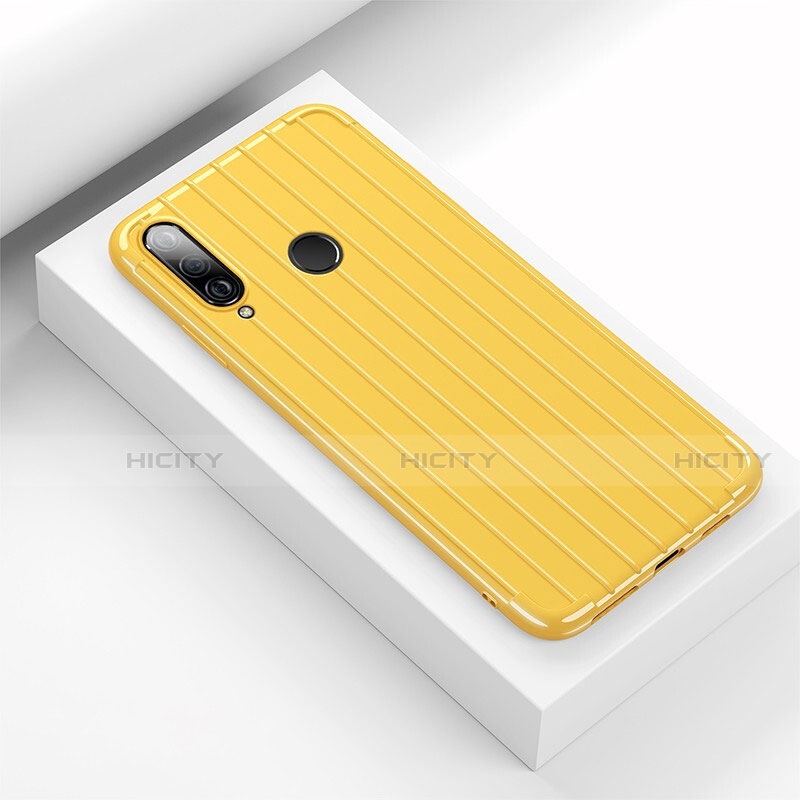 Custodia Silicone Cover Morbida Line C01 per Huawei P30 Lite Giallo