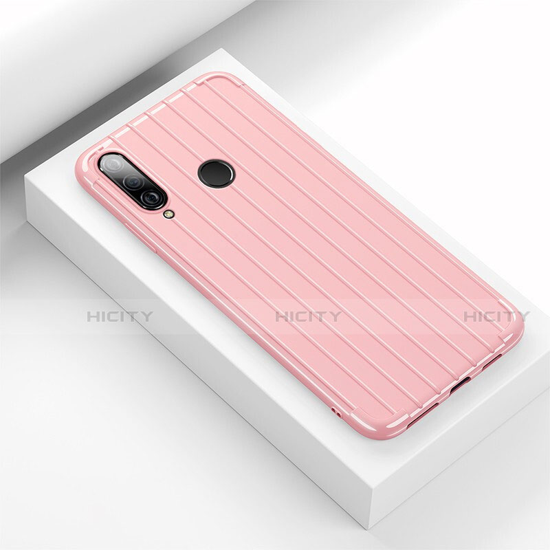 Custodia Silicone Cover Morbida Line C01 per Huawei P30 Lite Rosa