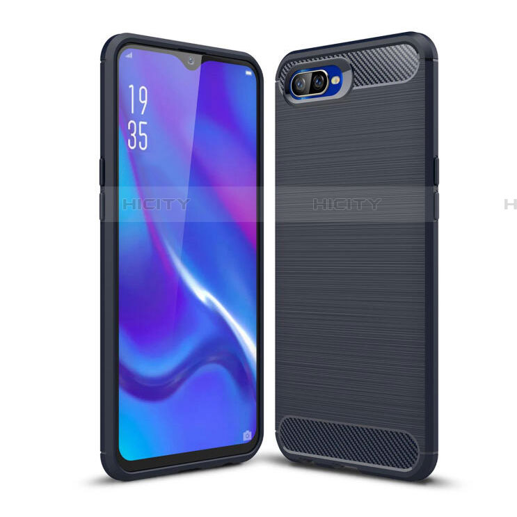 Custodia Silicone Cover Morbida Line C01 per Oppo RX17 Neo Blu