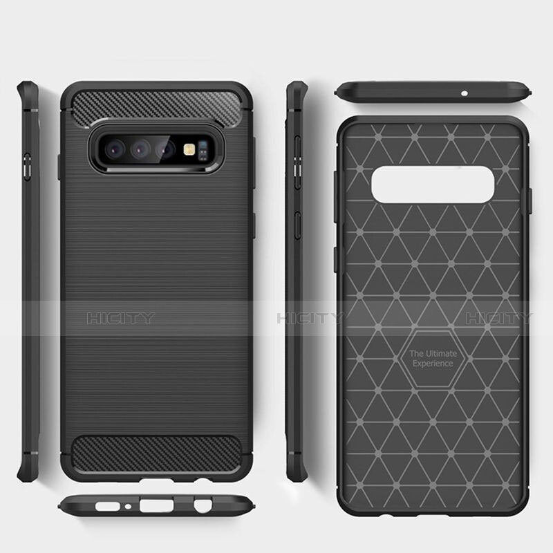 Custodia Silicone Cover Morbida Line C01 per Samsung Galaxy S10 Plus