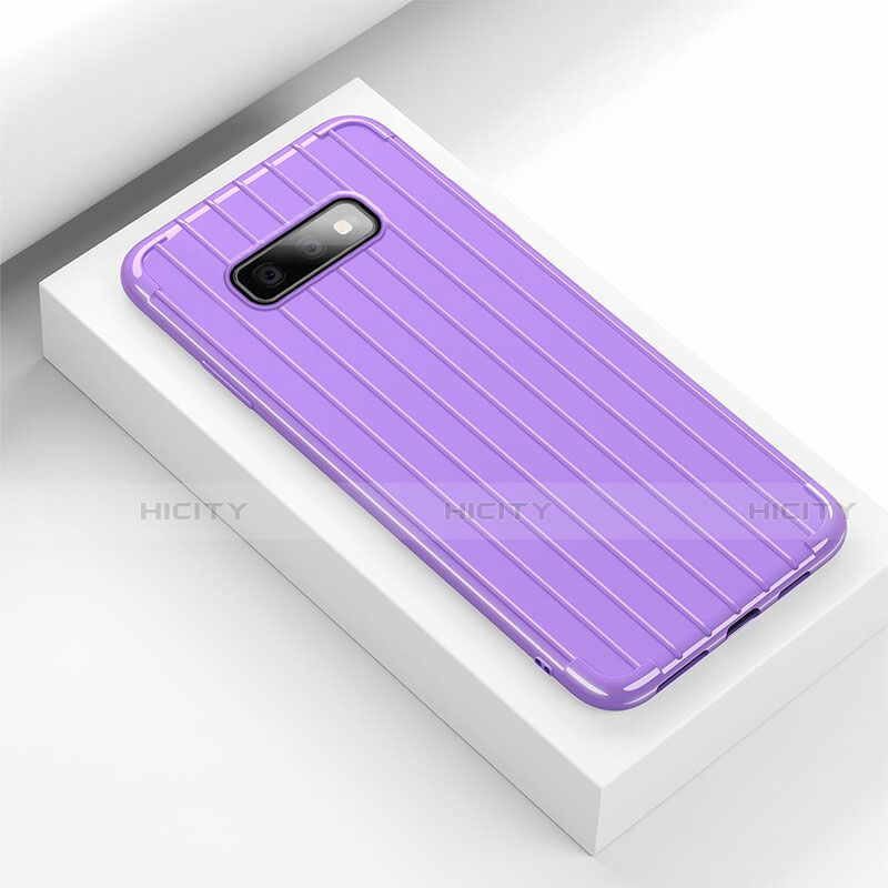 Custodia Silicone Cover Morbida Line C01 per Samsung Galaxy S10e Viola