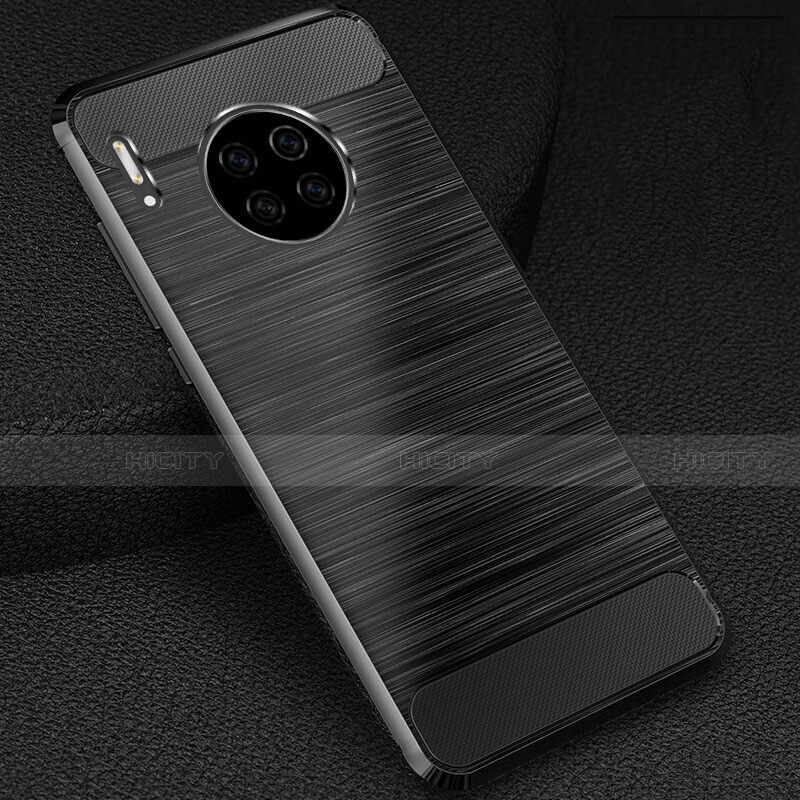 Custodia Silicone Cover Morbida Line C02 per Huawei Mate 30 Nero