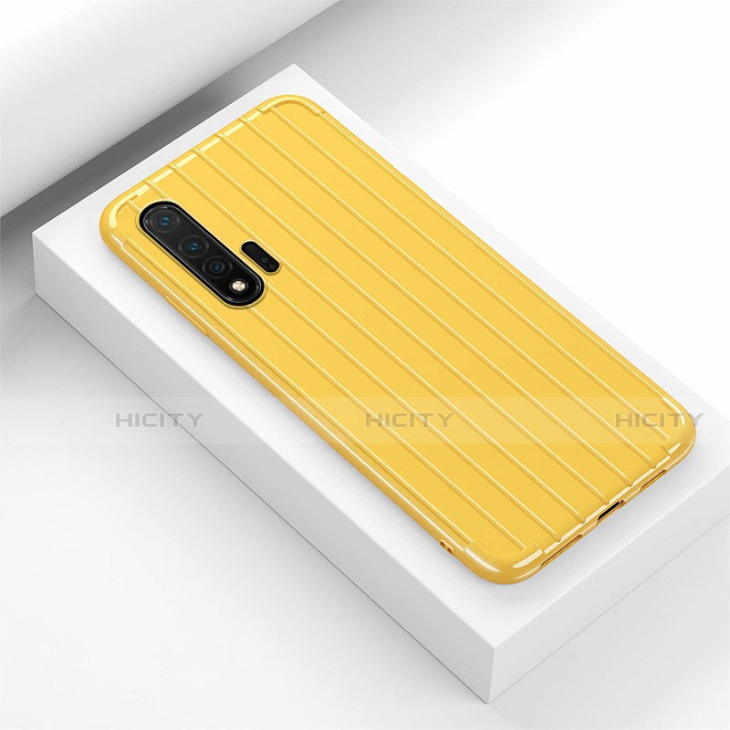 Custodia Silicone Cover Morbida Line C02 per Huawei Nova 6 5G Giallo