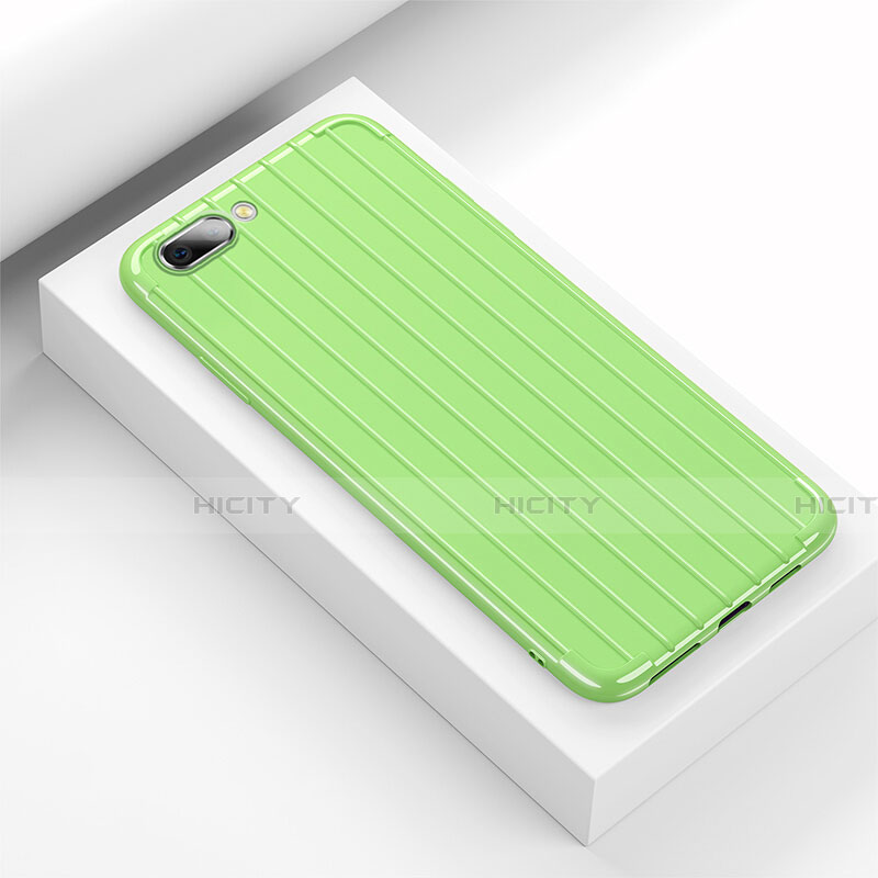 Custodia Silicone Cover Morbida Line C02 per Oppo K1 Verde