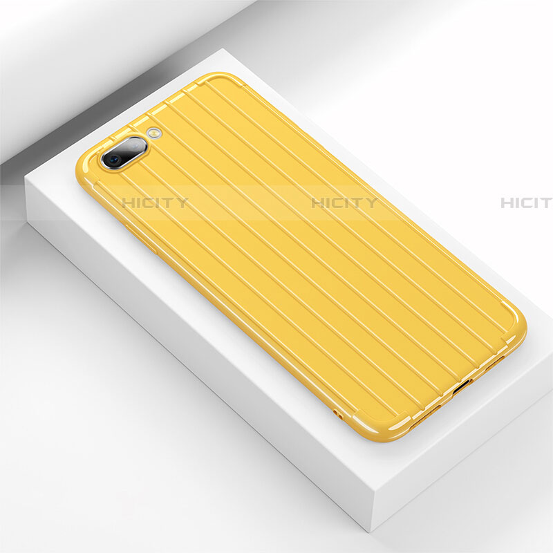 Custodia Silicone Cover Morbida Line C02 per Oppo RX17 Neo Giallo